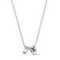 18K Louis Vuitton Damier Rings Pendant Necklace