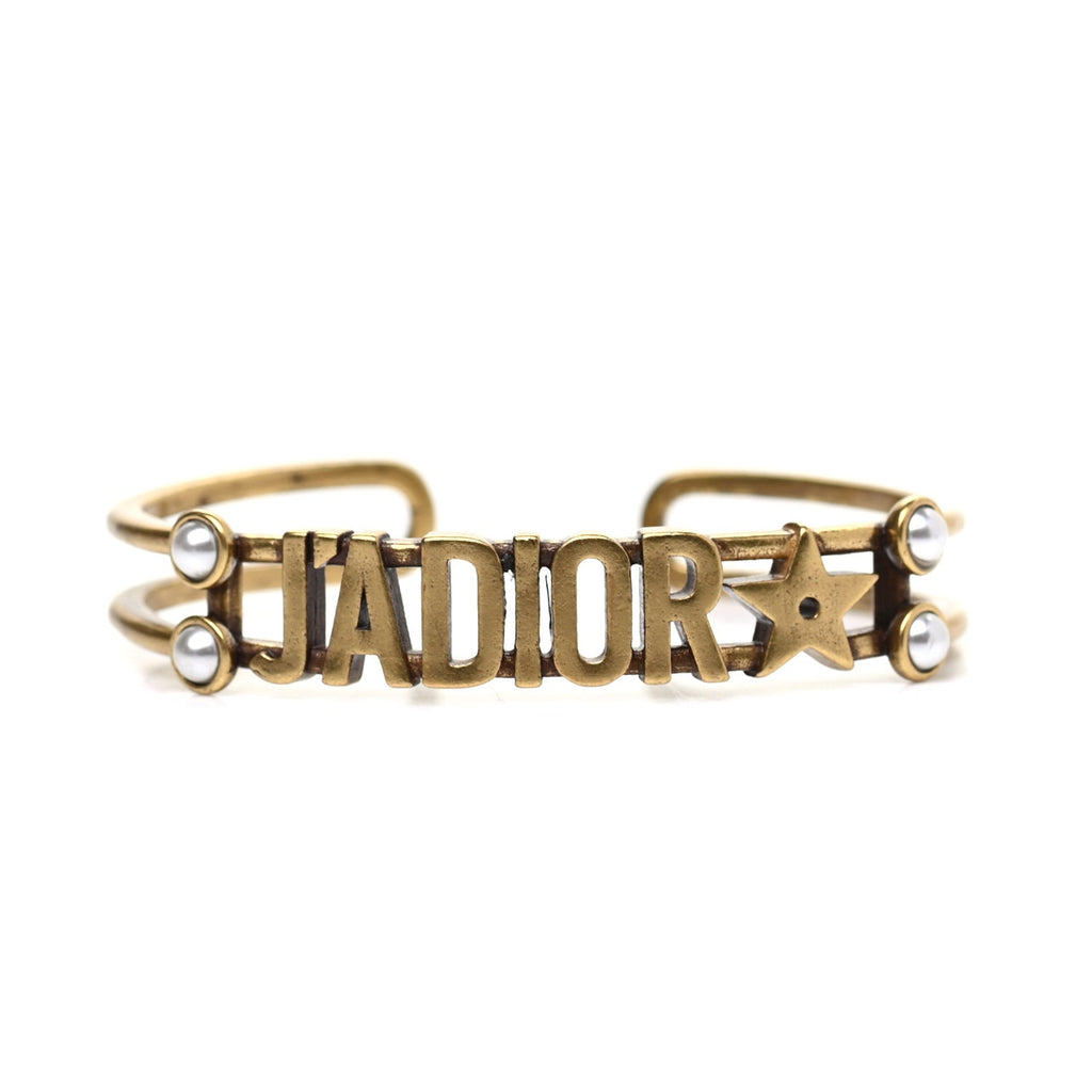 18K Dior J'Adior Pearls Open Cuff Bracelet