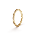 18K Van Cleef & Arpels Yellow Gold Perlee Pearls Of Gold Ring