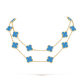 18K Van Cleef & Arpels Vintage Alhambra 20 Motifs Long Necklace