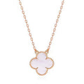 18K Van Cleef & Arpels Vintage Alhambra Pink Necklace