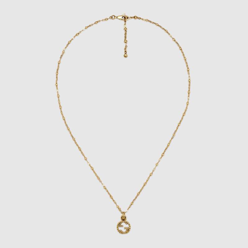 18K Gucci Interlocking G Necklace