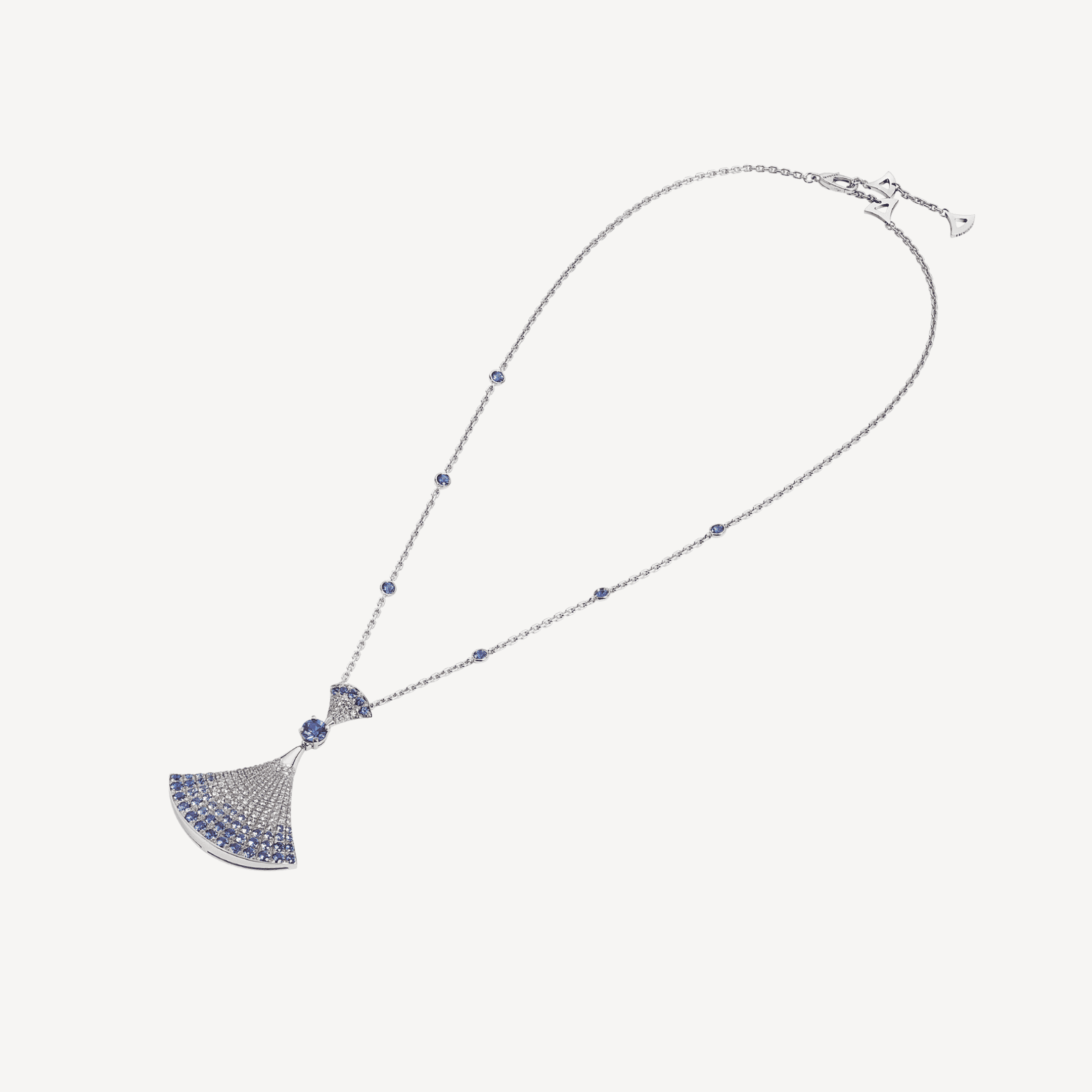 18K BVLGARI BV DIVAS' DREAM Blue Diamonds Necklace