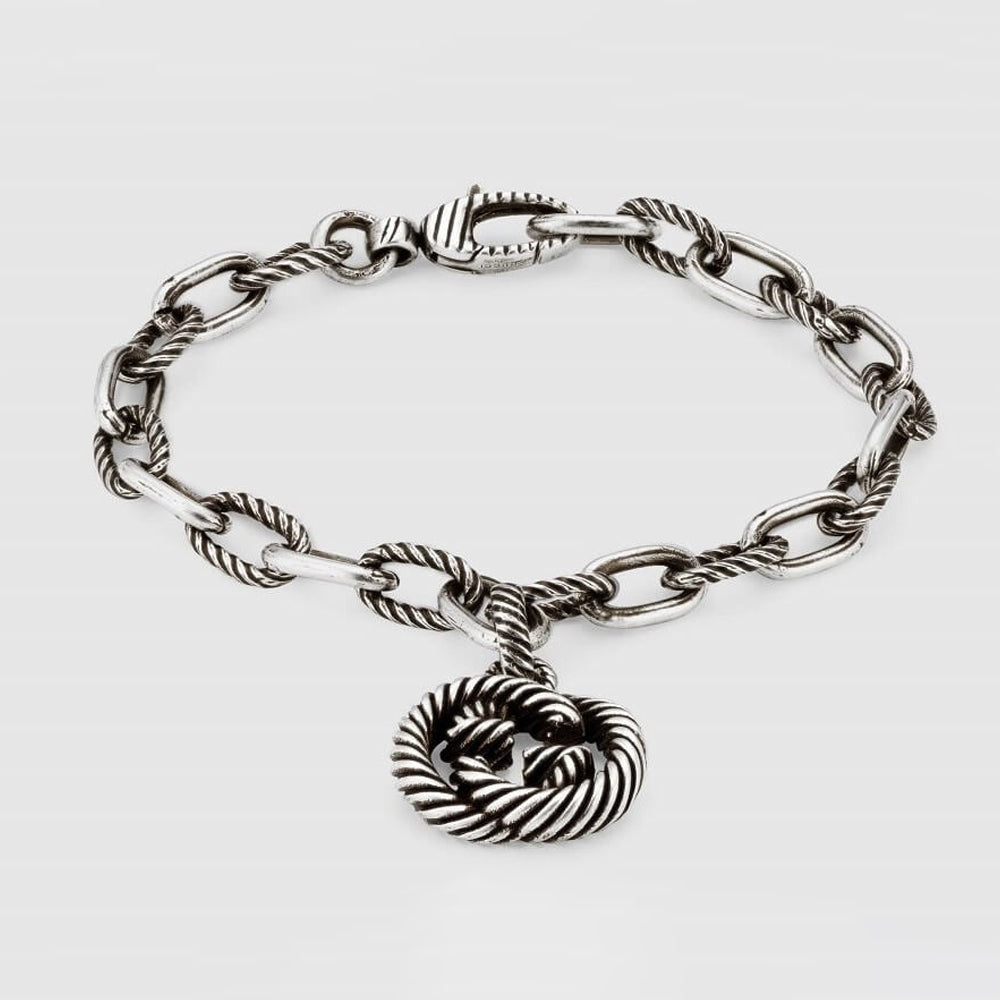 Gucci Striped Pendant Bracelet
