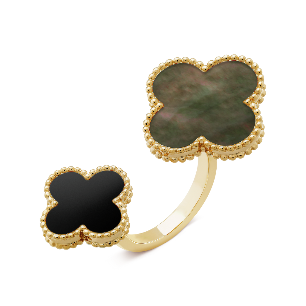 18K Van Cleef & Arpels Magic Alhambra Clover Ring