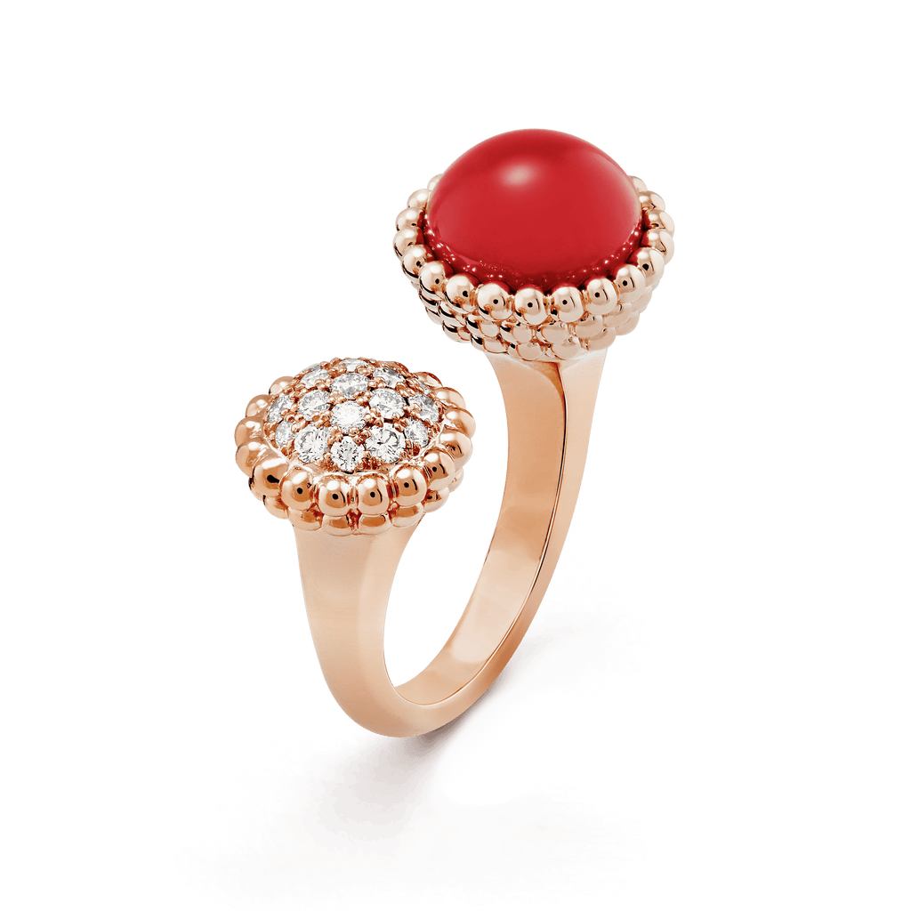 18K Van Cleef & Arpels Perlee Couleurs Between The Finger Ring