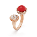 18K Van Cleef & Arpels Perlee Couleurs Between The Finger Ring