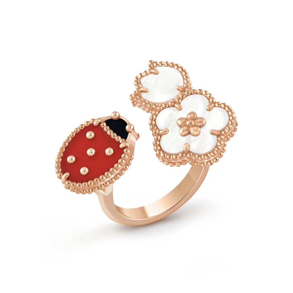 18K Van Cleef & Arpels Lucky Spring Ring