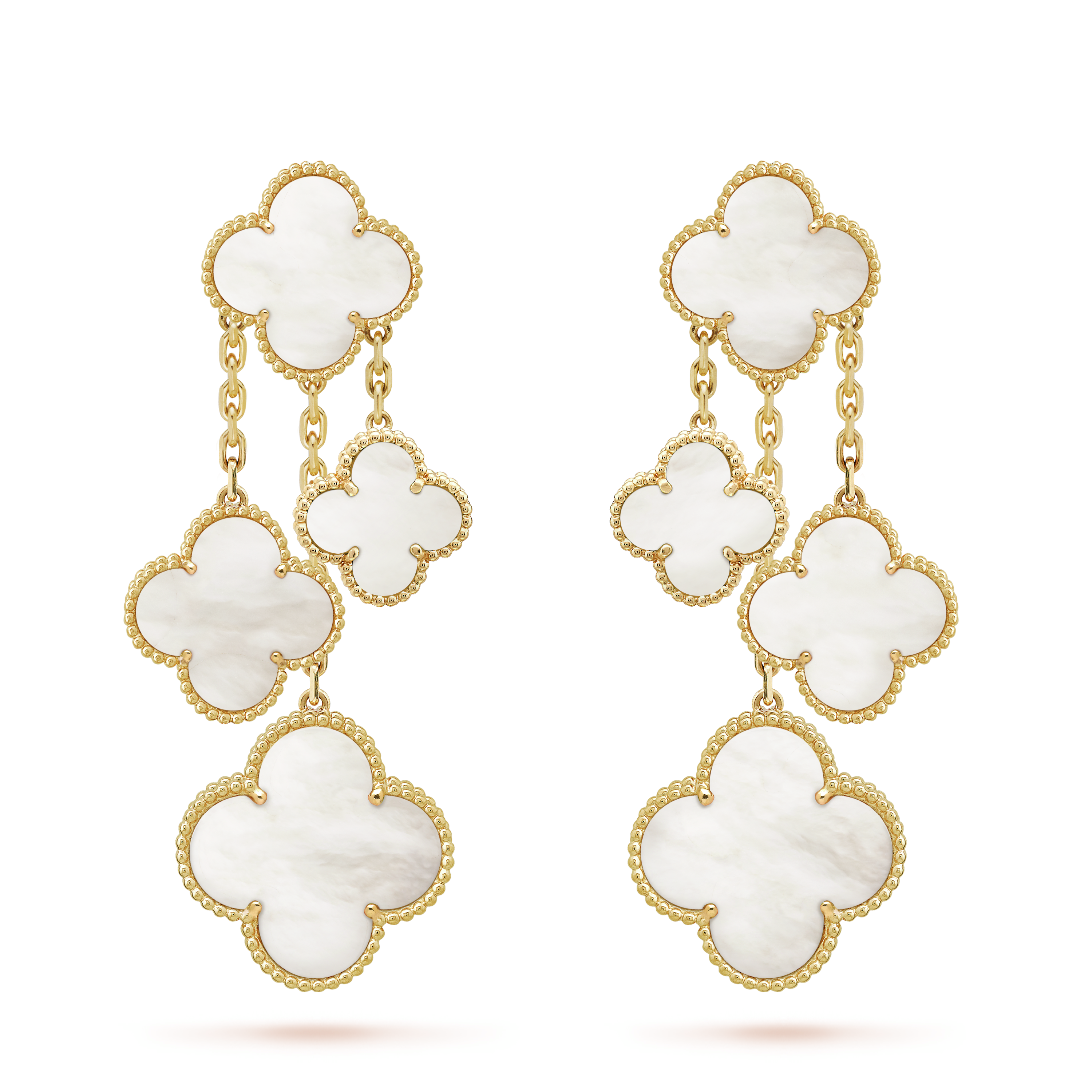 18K Van Cleef & Arpels Magic Alhambra Four Motifs Earrings
