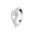 18K Van Cleef & Arpels Couture Solitaire Ring