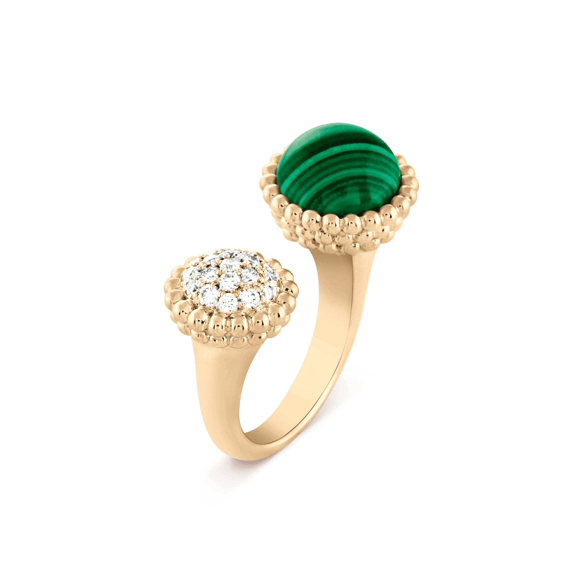 18K Van Cleef & Arpels Perlee Couleurs Between The Finger Ring