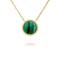 18K Van Cleef & Arpels Perlee couleurs Malachite Necklace