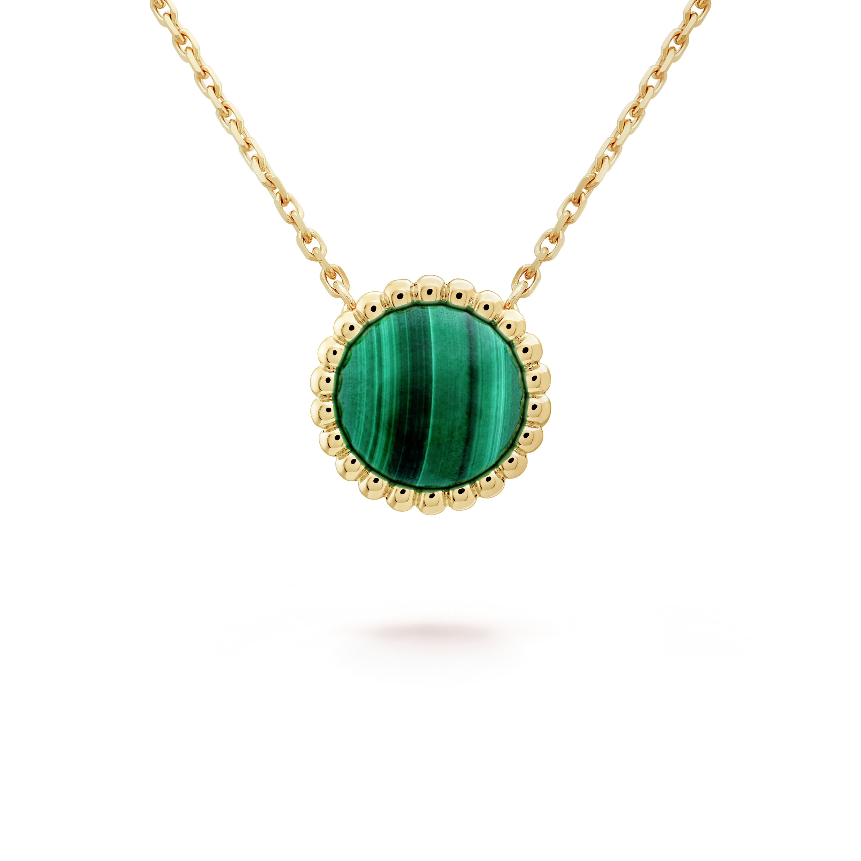 18K Van Cleef & Arpels Perlee couleurs Malachite Necklace
