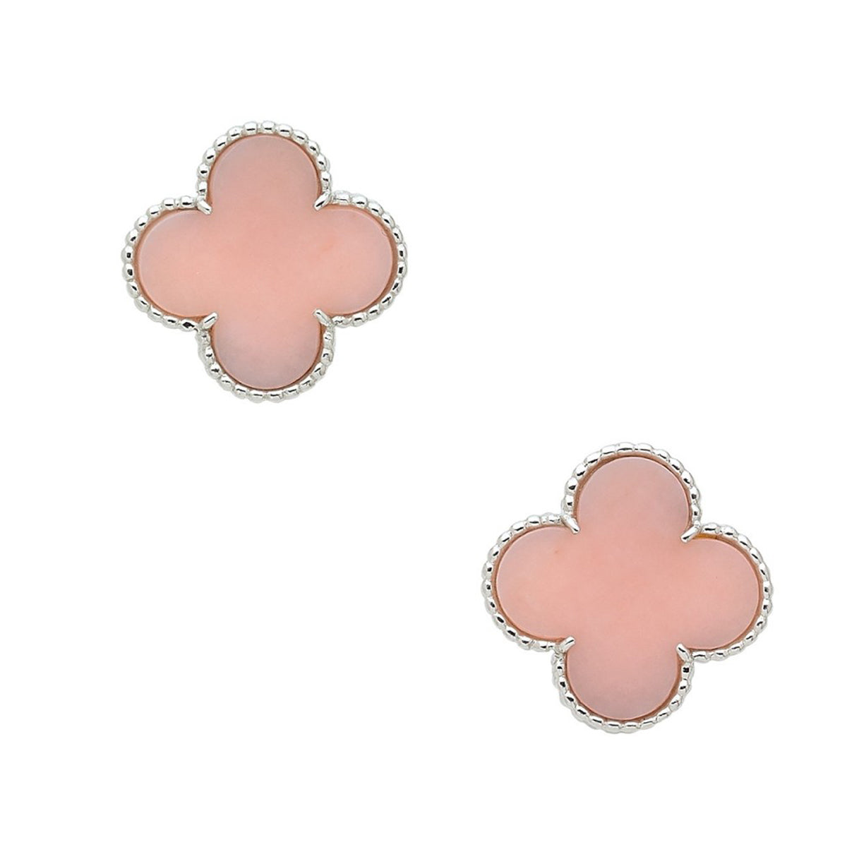 18K Van Cleef & Arpels Magic Alhambra Pink Opale Earrings