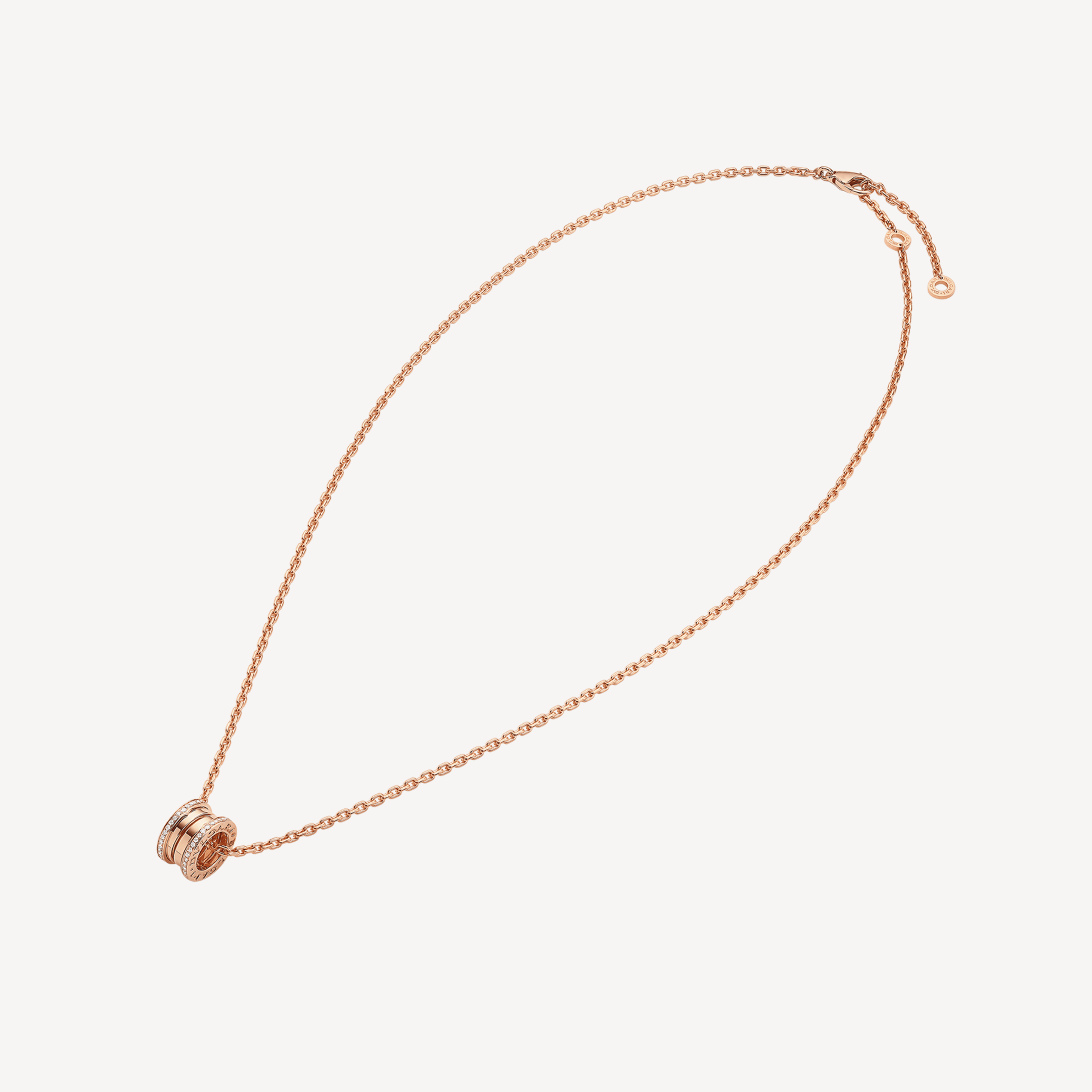 18K BVLGARI B.ZERO1 Pave Diamonds Necklace