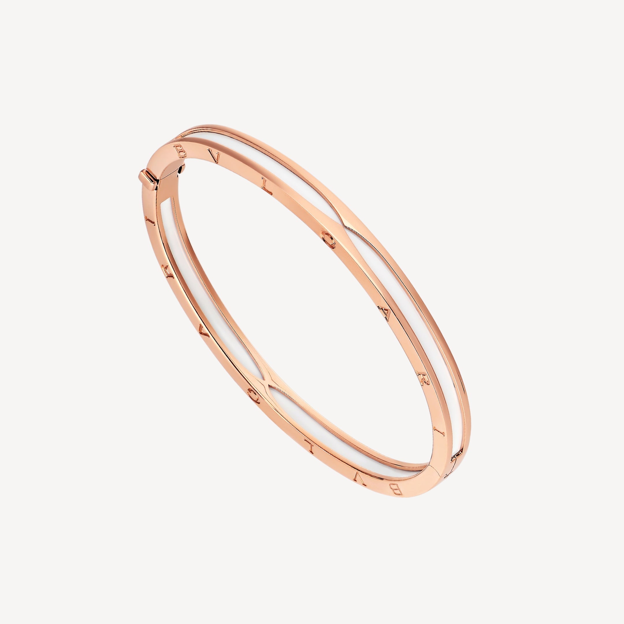 18K BVLGARI B.Zero1 White Ceramic Bracelet