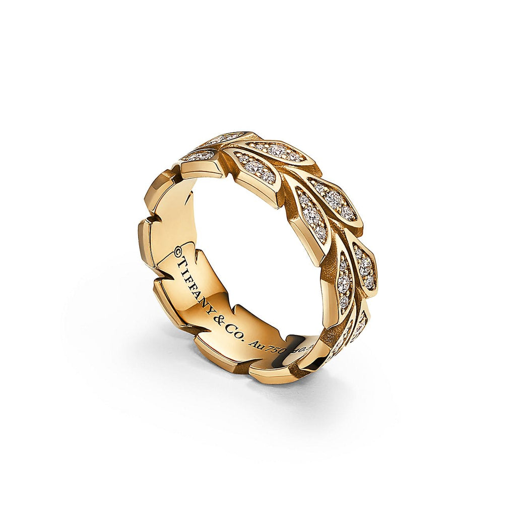 18K Tiffany Yellow Gold Victoria Vine Ring