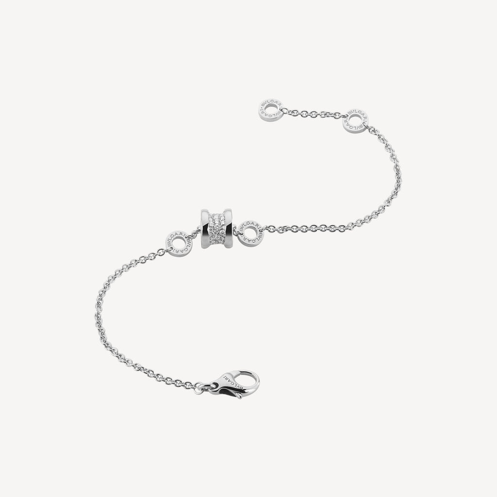 18K BVLGARI B.ZERO1 Pave Diamond Bracelet