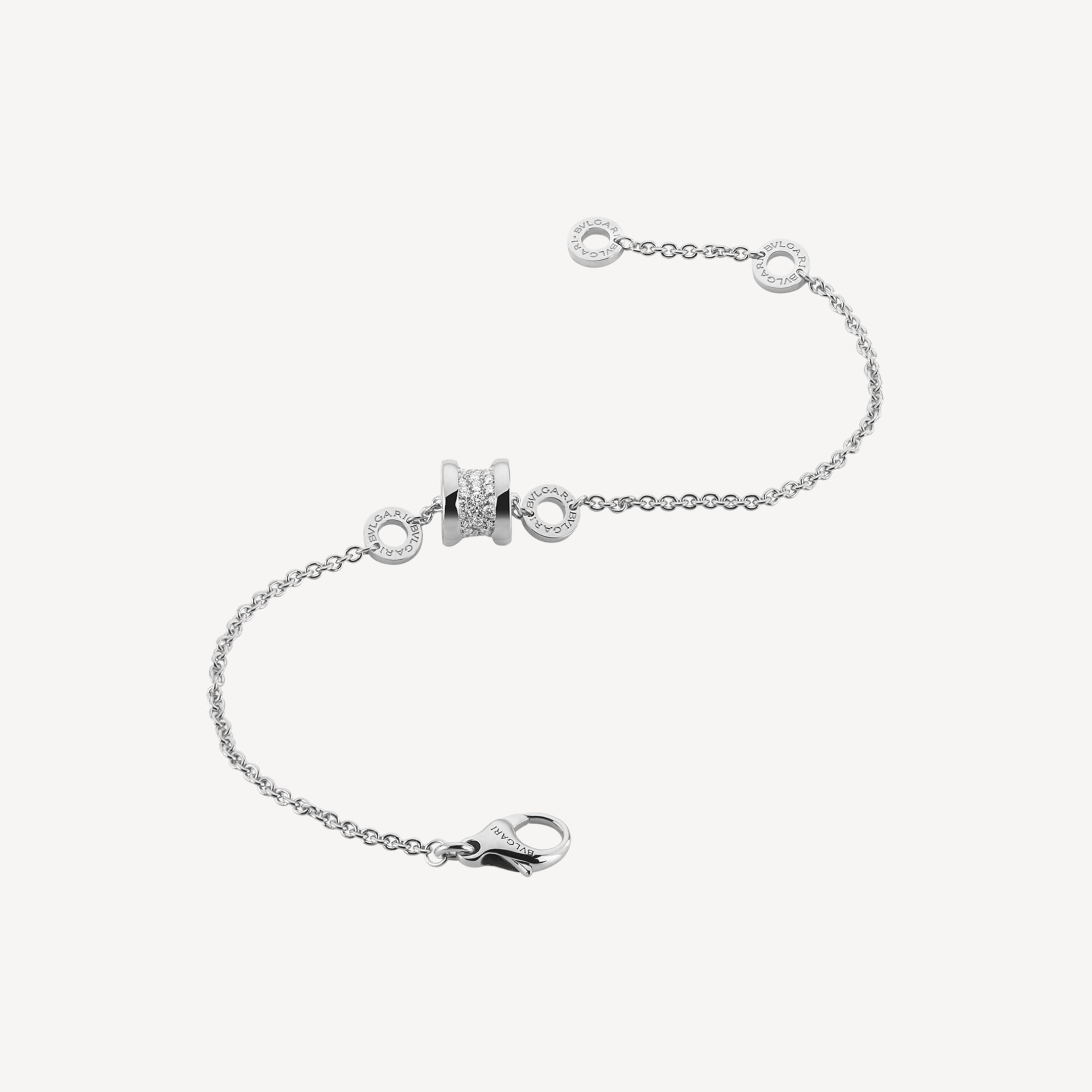 18K BVLGARI B.ZERO1 Pave Diamond Bracelet