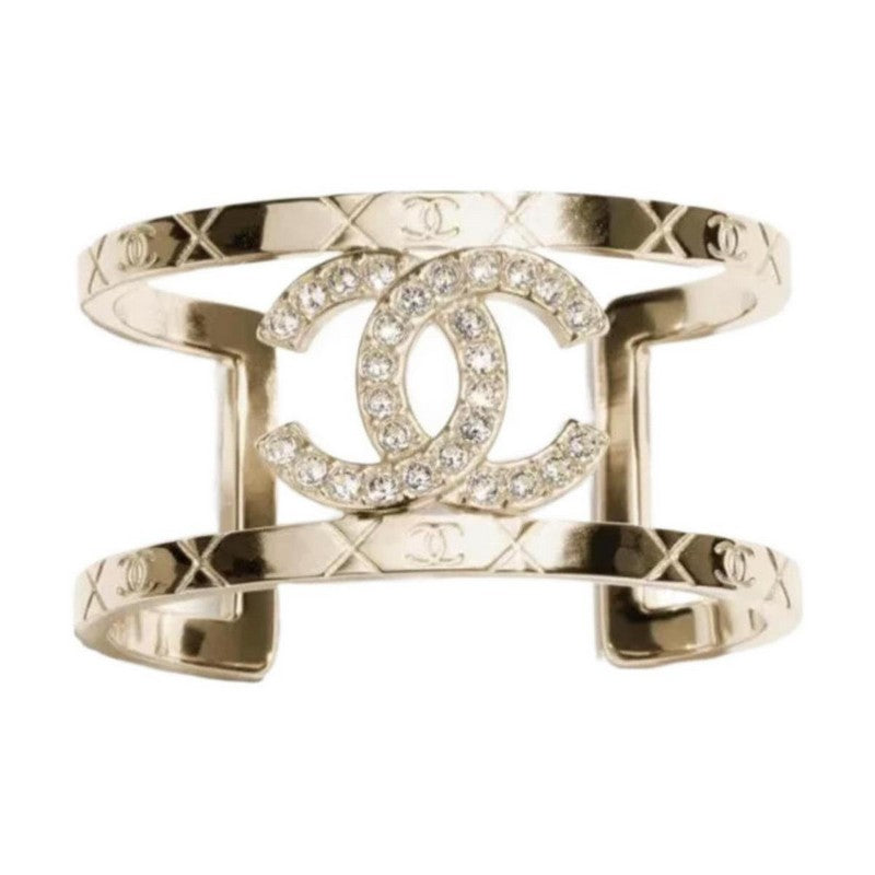 18K Chanel 2025 Strass Cuff Bracelet