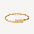 18K BVLGARI BV Serpenti Demi-Pave Diamonds Bracelet