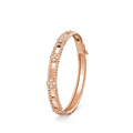 18K Van Cleef & Arpels Rose Gold Perlee Sweet Clovers Small Bracelet