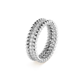 18K Van Cleef & Arpels White Gold Perlee Diamonds Ring