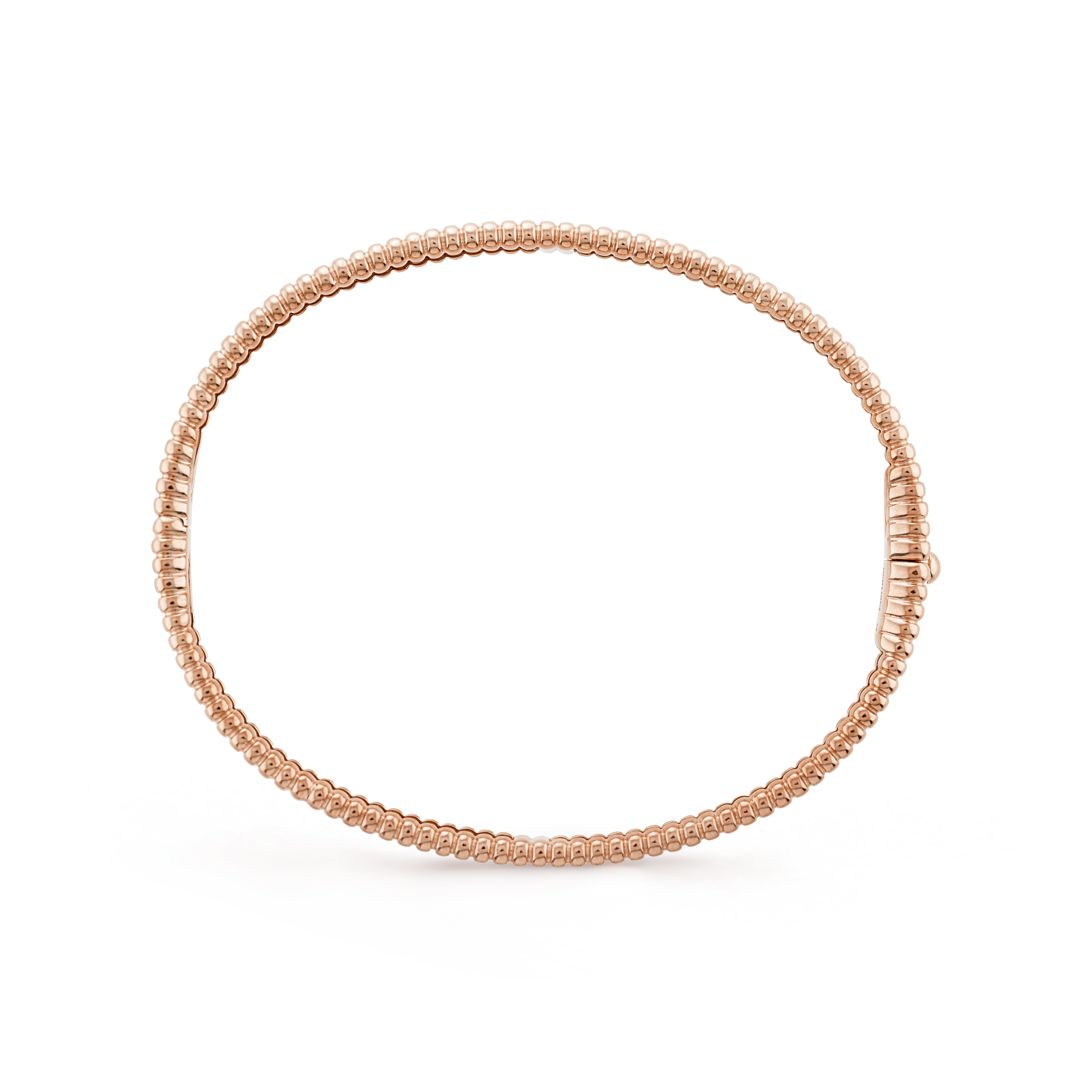 18K Van Cleef & Arpels Rose Gold Perlee Signature Bracelet