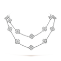 18K Van Cleef & Arpels Vintage Alhambra 20 Motifs Long Necklace