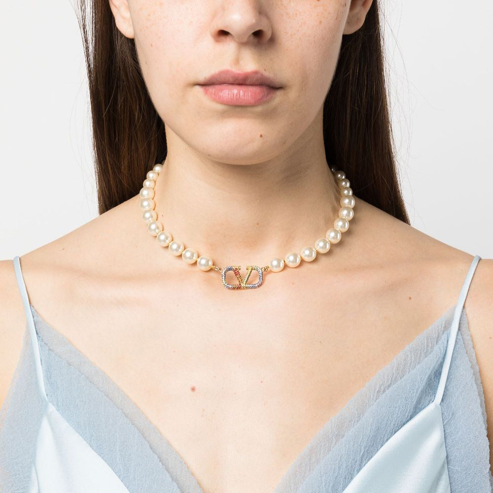 18K Valentino Garavani VLogo Signature Necklace
