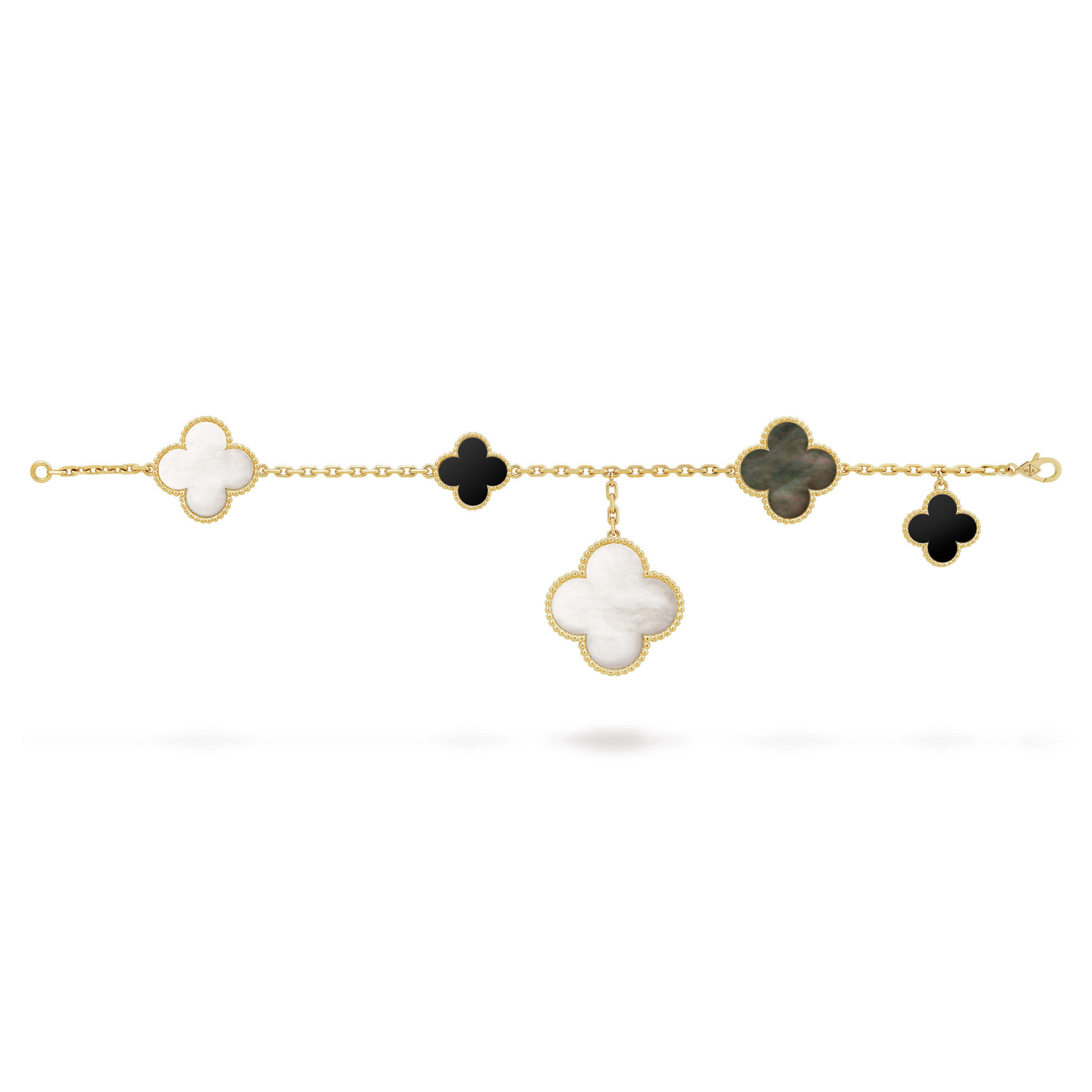 18K Van Cleef & Arpels Magic Alhambra Five Motifs Clover Bracelet