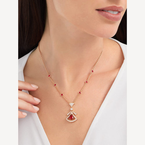 18K BVLGARI Divas' Dream Diamond Necklace