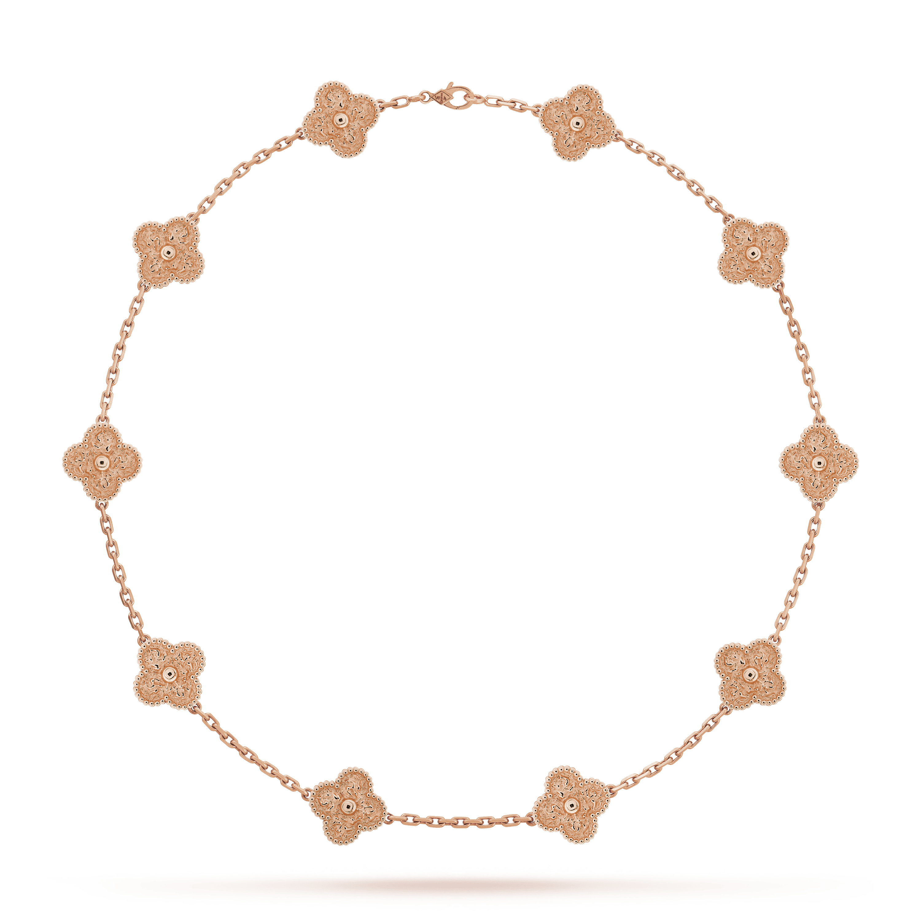 18K Van Cleef & Arpels Vintage Alhambra 10 Motifs Necklace