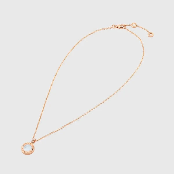 18K BVLGARI BV White Ceramic Necklace
