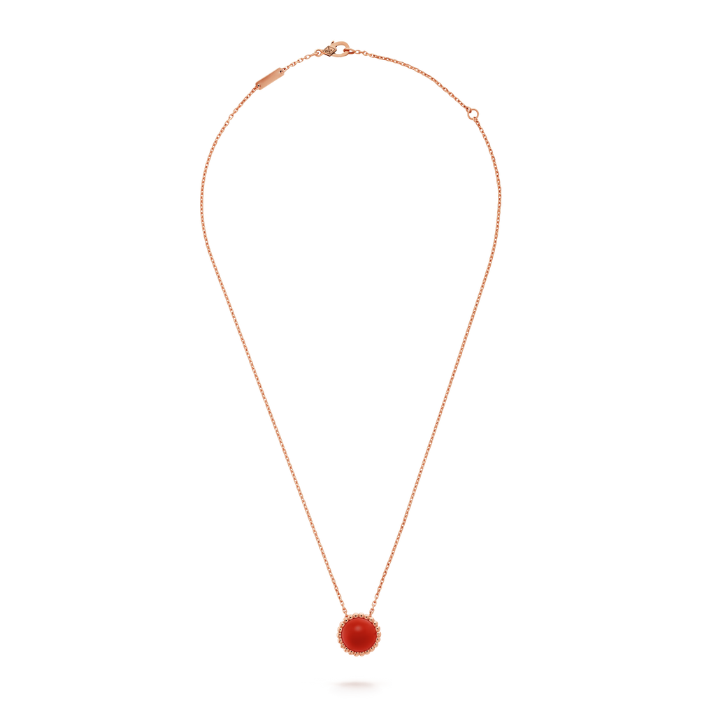 18K Van Cleef & Arpels Perlee couleurs Carnelian Necklace