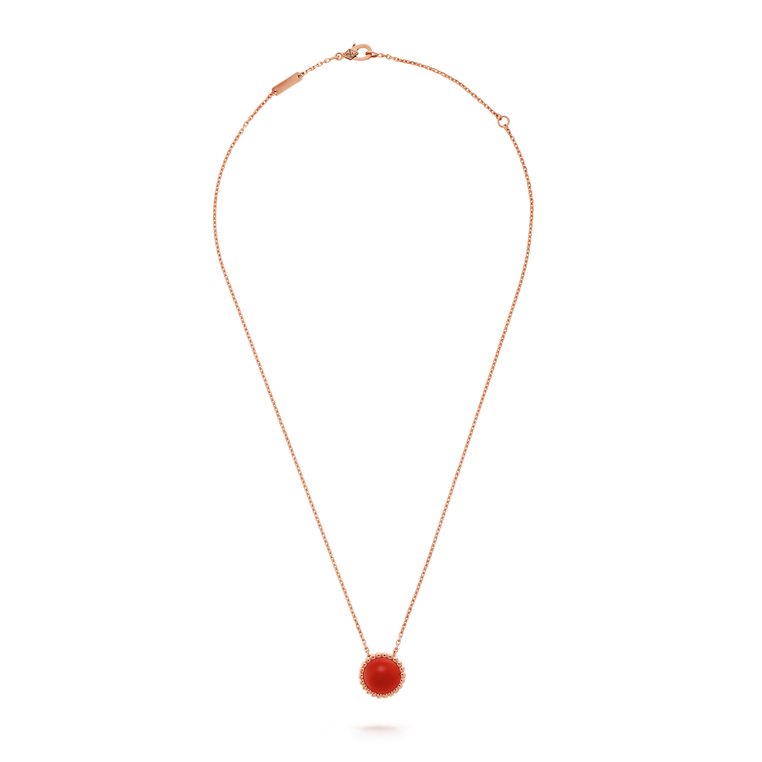 18K Van Cleef & Arpels Perlee couleurs Carnelian Necklace