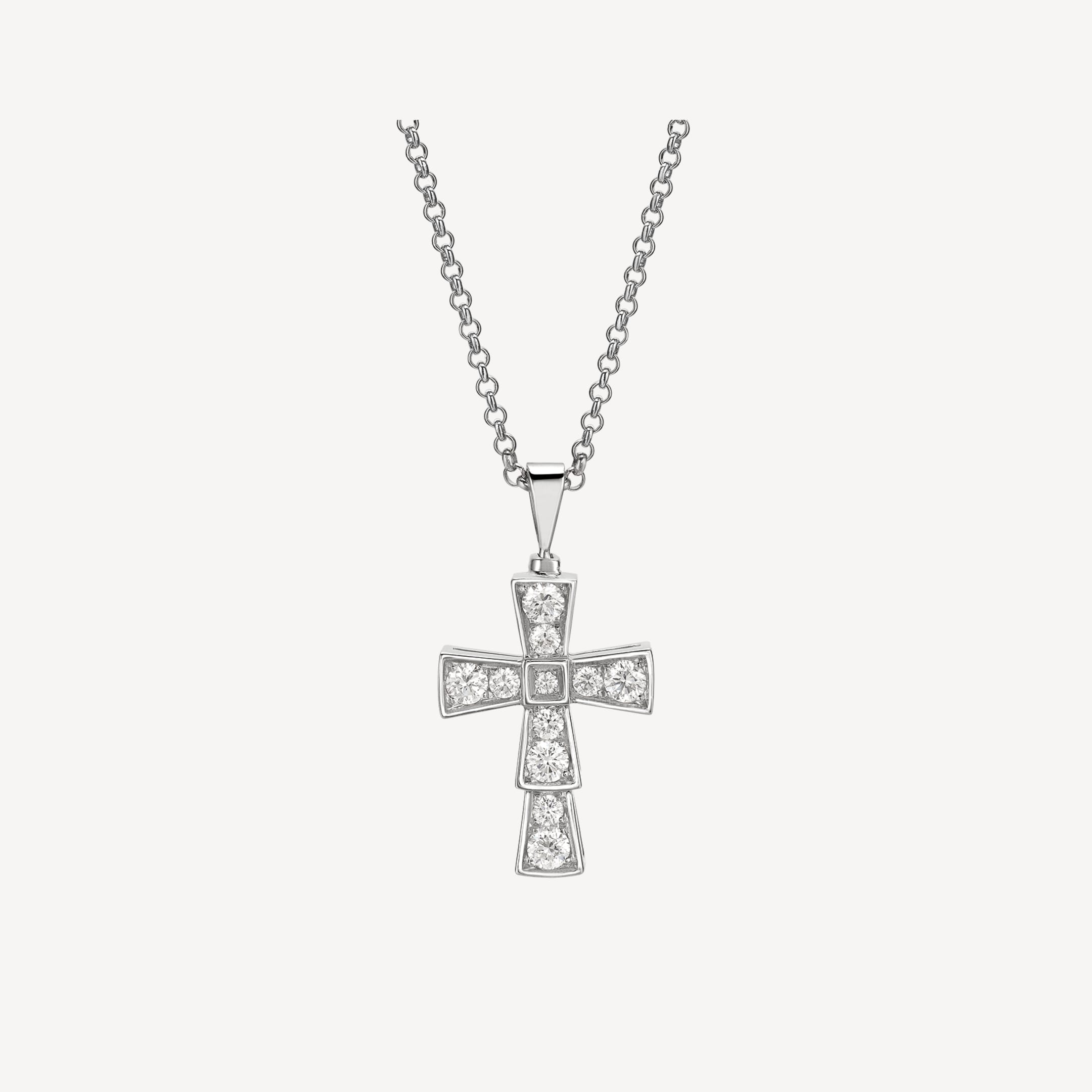 18K BVLGARI Diamond Pendants Necklace