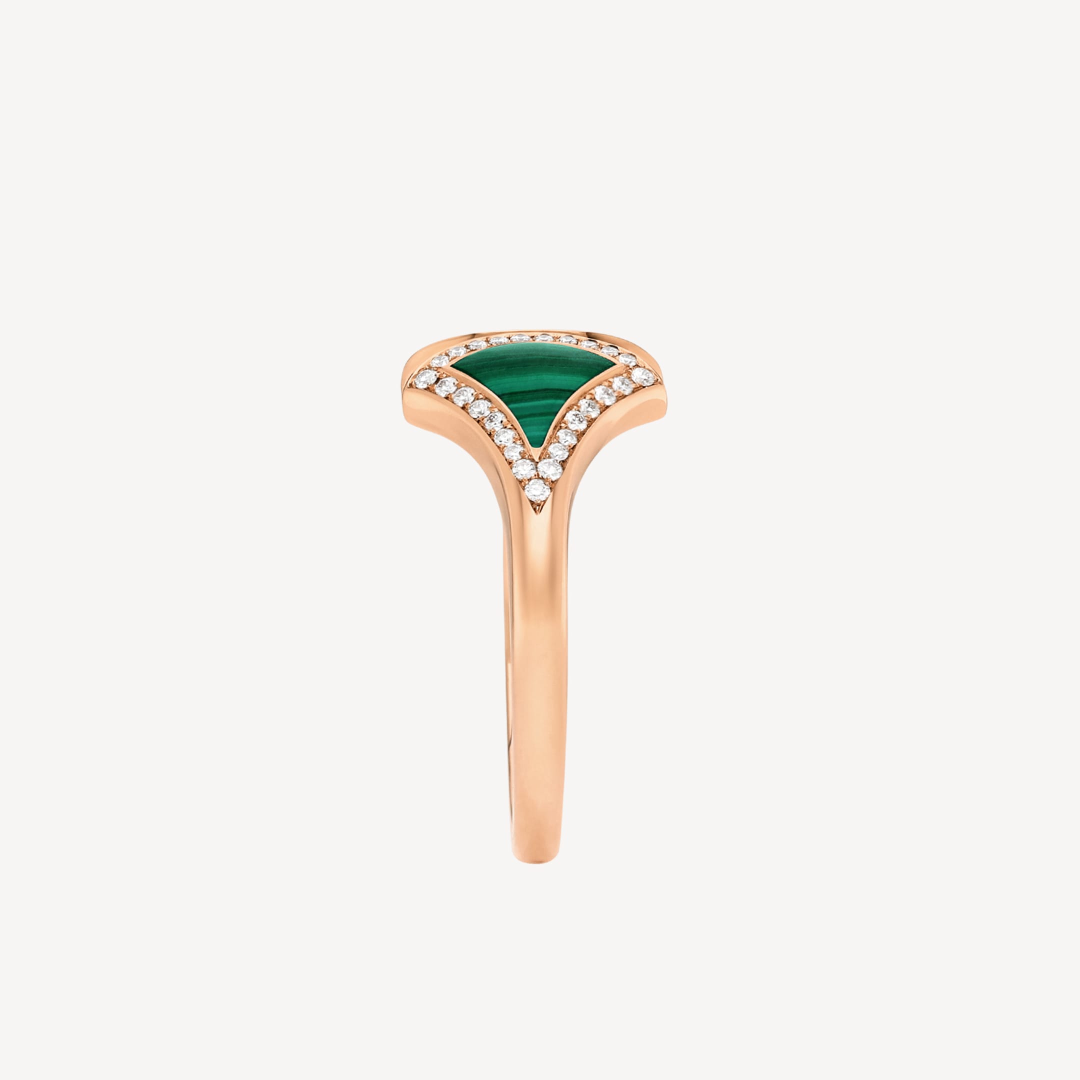 18K BVLGARI Divas' Dream Malachite Ring