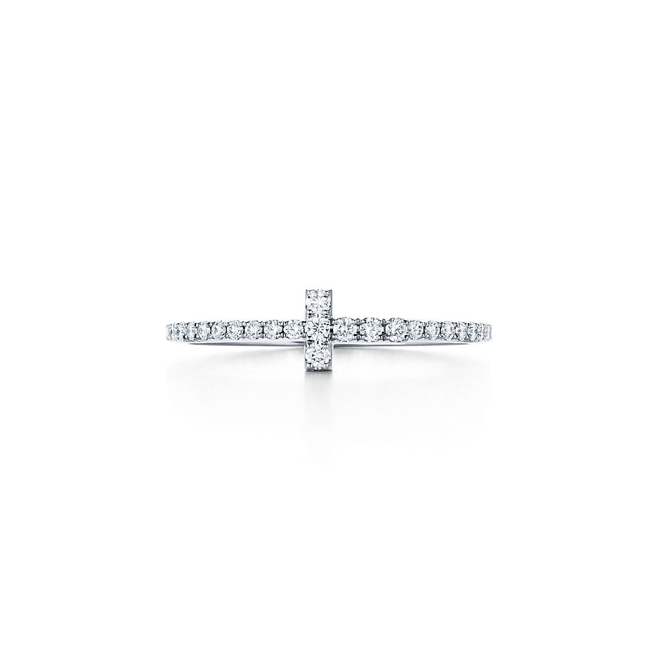 18K Tiffany Diamond Wire Ring