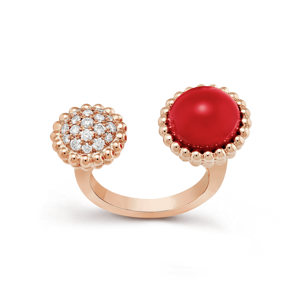 18K Van Cleef & Arpels Perlee Couleurs Between The Finger Ring