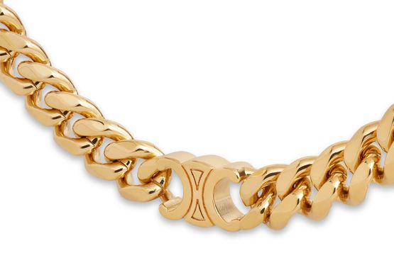 18K Dior Triomphe Small Gourmette Necklace