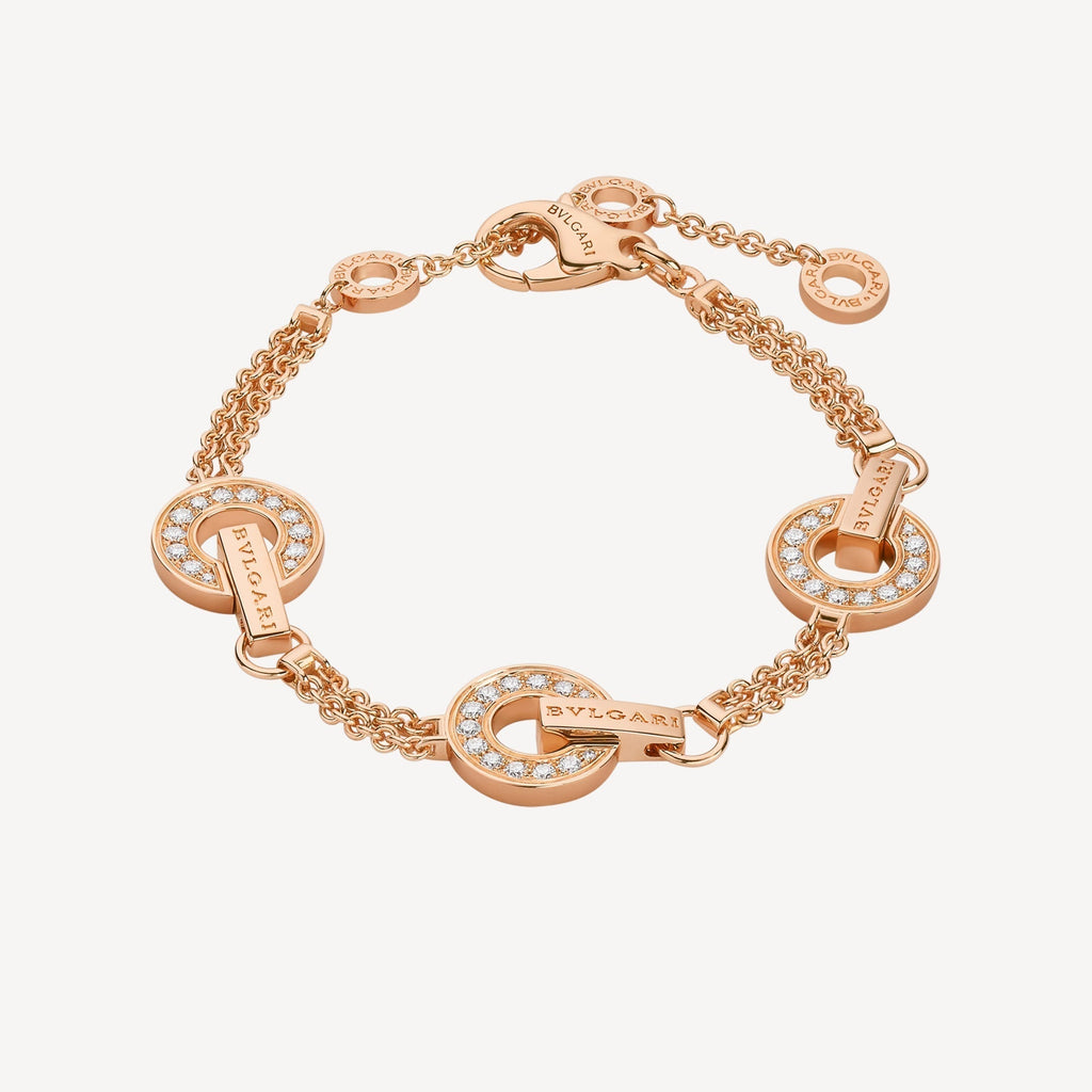 18K BVLGARI BV Openwork Bracelet