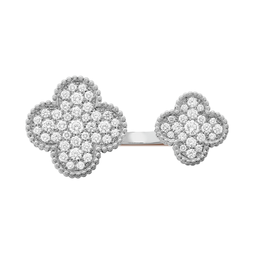 18K Van Cleef & Arpels Magic Alhambra Diamond Ring