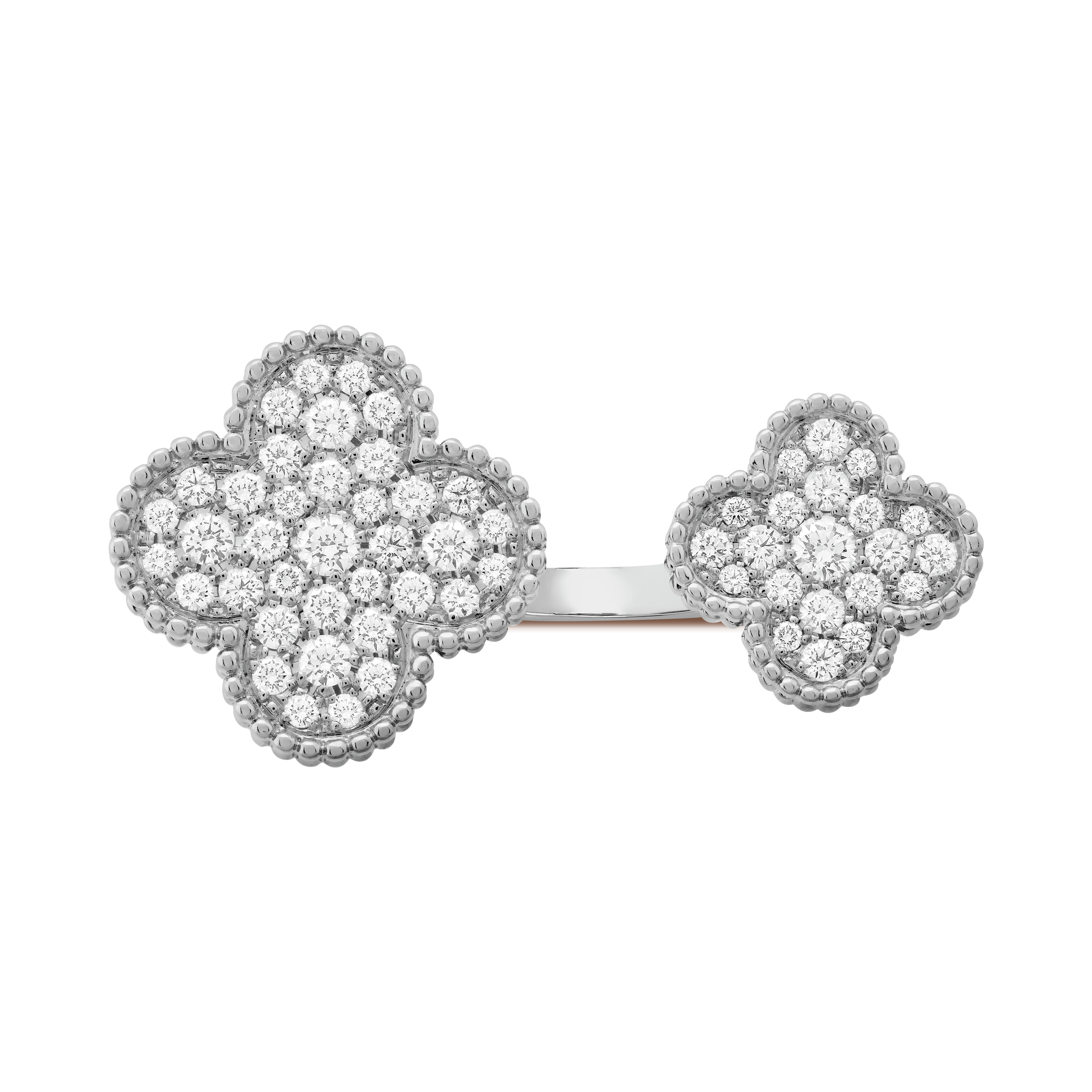 18K Van Cleef & Arpels Magic Alhambra Diamond Ring