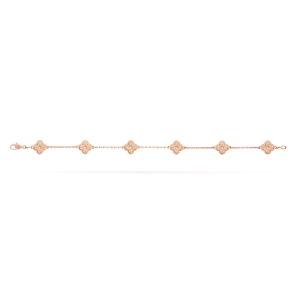 18K Van Cleef & Arpels Sweet Alhambra Six Motifs Bracelet