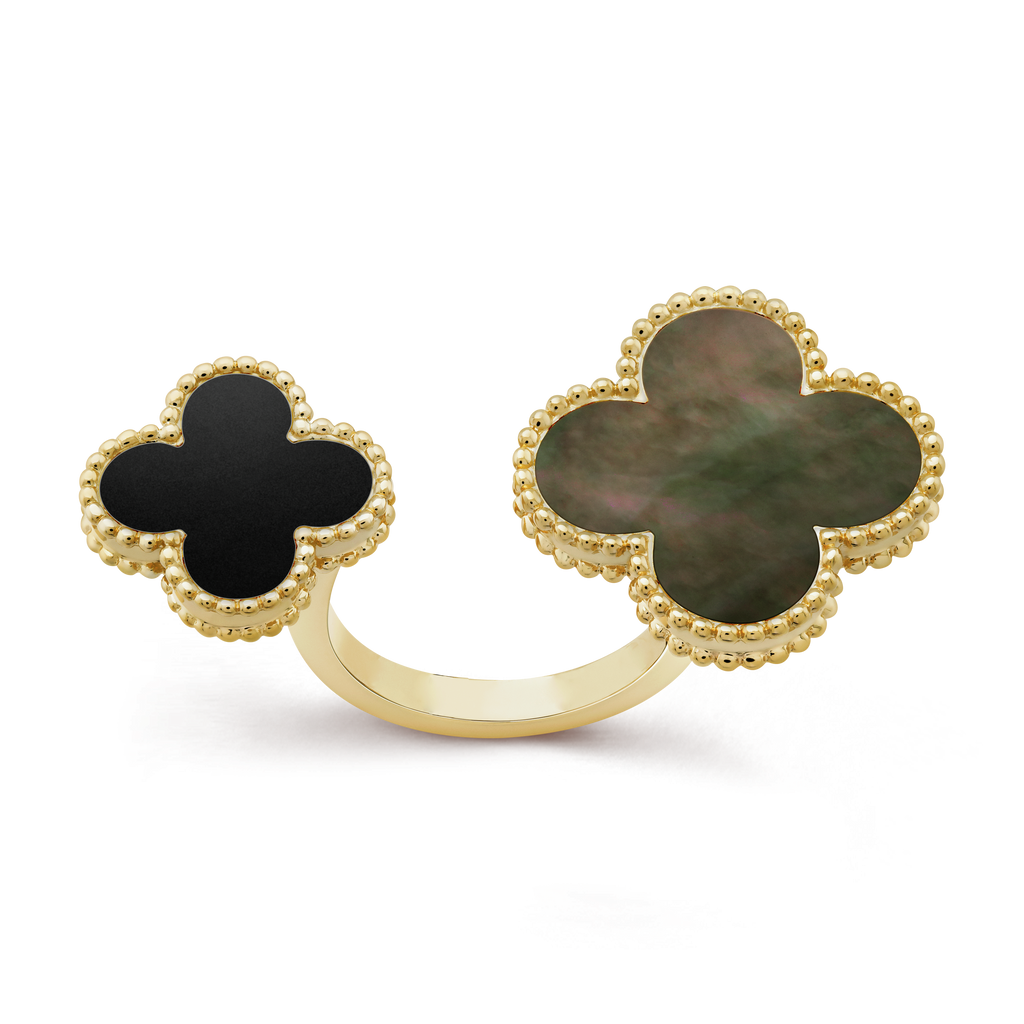 18K Van Cleef & Arpels Magic Alhambra Clover Ring