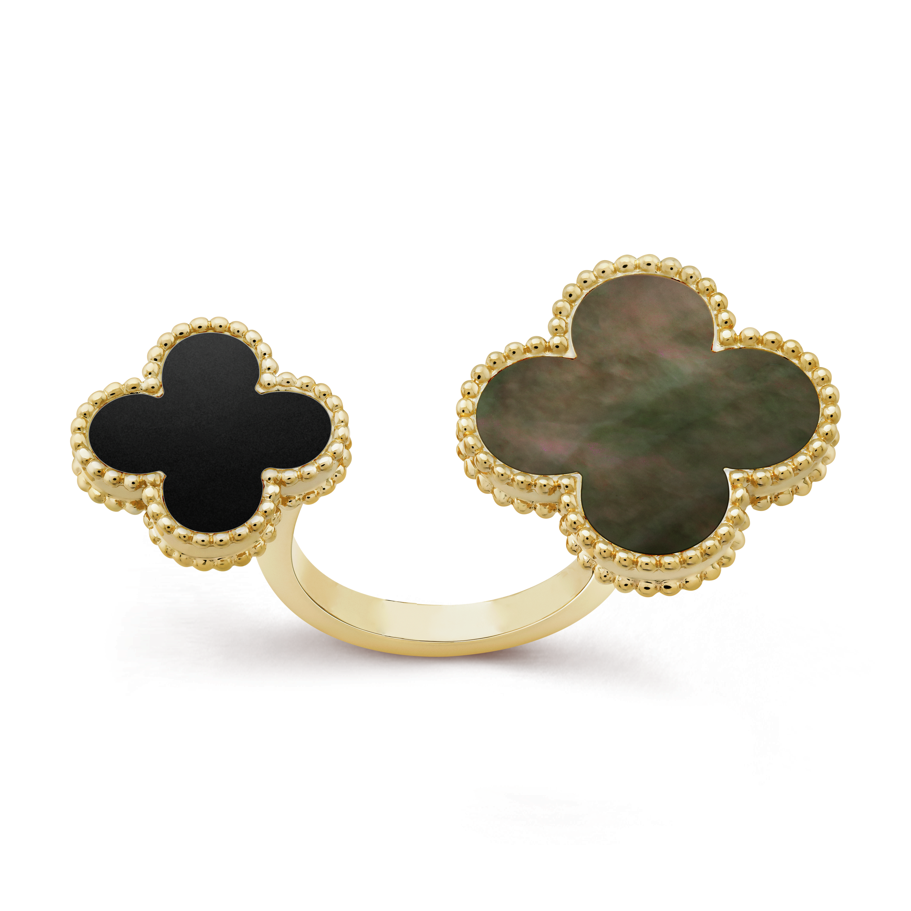 18K Van Cleef & Arpels Magic Alhambra Clover Ring