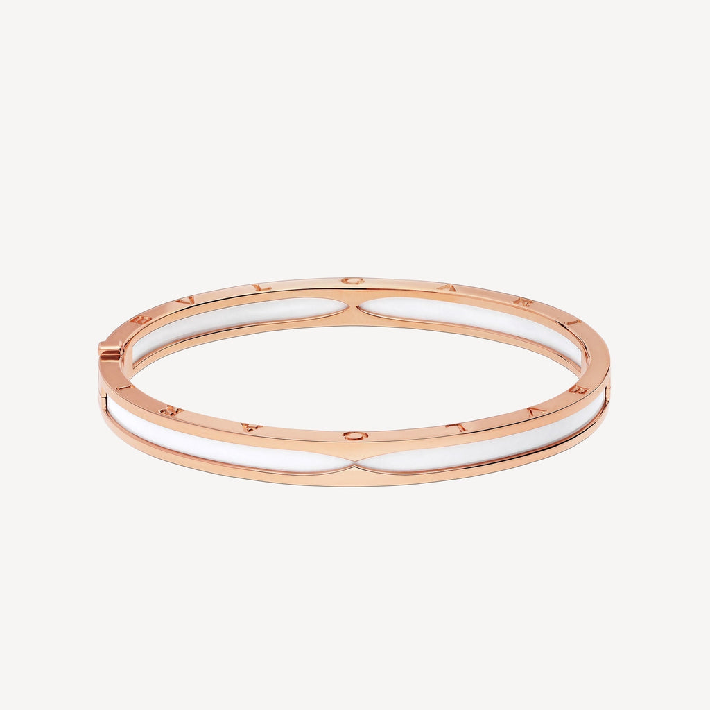 18K BVLGARI B.Zero1 White Ceramic Bracelet