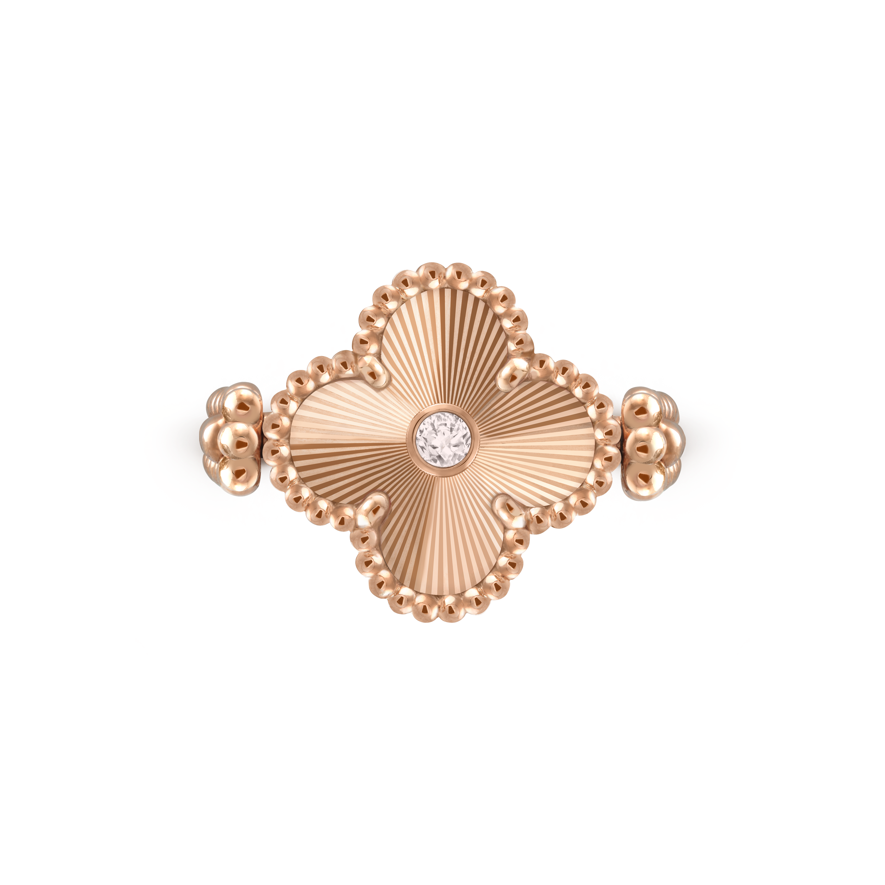 18K Van Cleef & Arpels Vintage Alhambra Reversible Ring