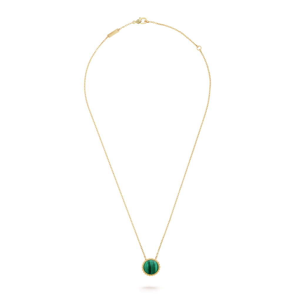 18K Van Cleef & Arpels Perlee couleurs Malachite Necklace